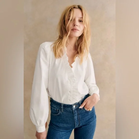 🇫🇷 Sézane Rosine Shirt - Picture 4 of 11